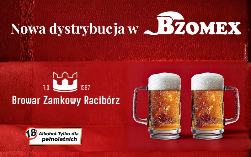 Smak piwa z historią – Browar Zamkowy Racibórz w ofercie Bzomex!